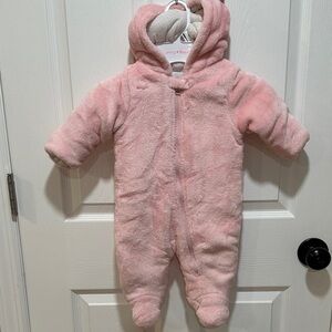 Wonder Nation Soft Pink Hooded Footie